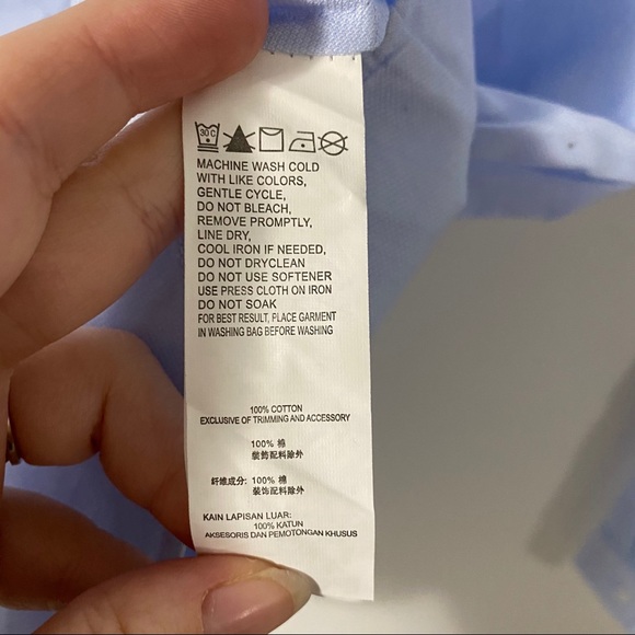 G2000 Blue & White Button Down Dress Shirt Size 36 - Picture 6 of 6